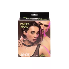 Lola Games BDSM Kołnierz Regulált PVC 55 cm Fekete-piros