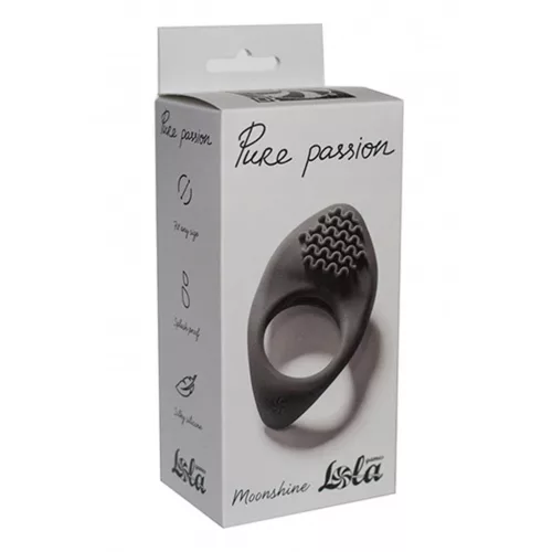 Lola Games Péniszgyűrű Vibráló, Stimuláló 8 cm Fekete