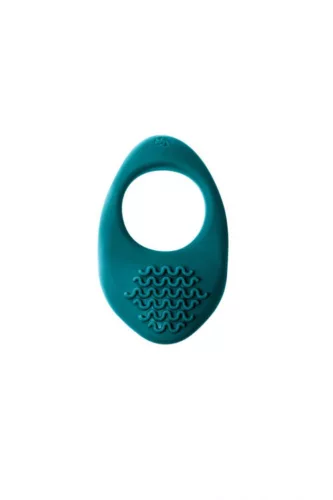 Lola Games péniszgyűrű rezgő stimuáció zöld silikon 8 cm