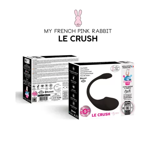 Le Crush Vibrációs tojás App vezérlés, 10 mód, vízálló USB töltés
