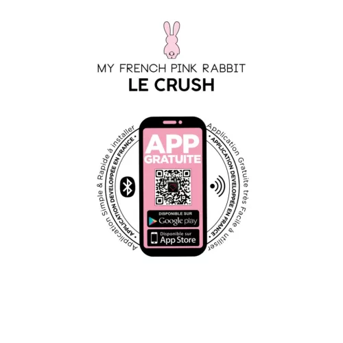 Le Crush Vibrációs tojás App vezérlés, 10 mód, vízálló USB töltés