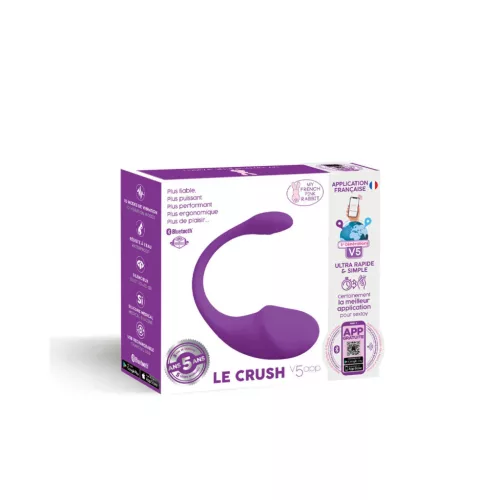Le Crush Vibrációs tojás G-pont stimuláló, 10 mód, vízálló, USB töltés lila
