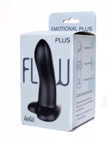 Flow Emotional Dildó Intenzív töltés, G-pont stimuláló Fekete