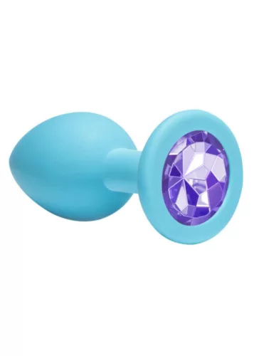 Anal plug Kényelmes használat 8,5 cm türkiz világoslila
