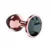 Anal plug Fém, biztonságos, 8,3 cm rózsaarany