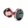 Anal plug Fém, biztonságos, 8,3 cm rózsaarany