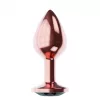 Anal plug Fém, biztonságos, 8,3 cm rózsaarany