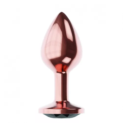 Anal plug Fém, biztonságos, 8,3 cm rózsaarany