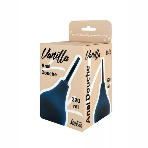 Anál zuhany ergonomikus szilikon csővel 220 ml átlátszó