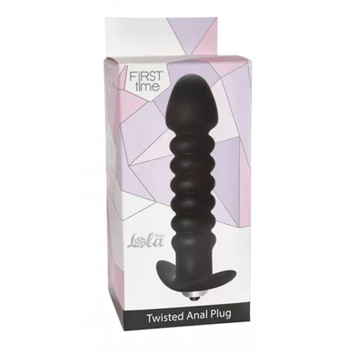 Plug anal csavaros vibrátor fekete
