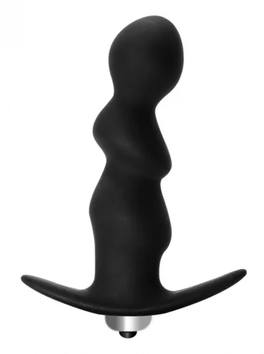 Analplug spirálos vibrációs fekete