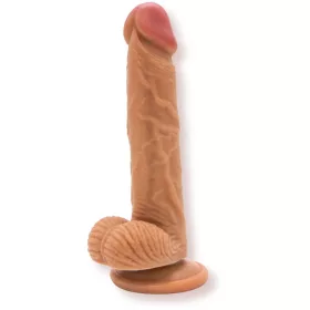 Nudes Dildó Realisztikus, Tapadókorongos 18,9 cm bézs