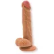 Nudes Dildó Realisztikus, Tapadókorongos 18,9 cm bézs