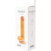 Nudes Dildó Realisztikus, Tapadókorongos 18,9 cm bézs