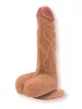 Lola Games Dildó Realisztikus, tapintható, tapadókorongos 17,5 cm bézs PVC