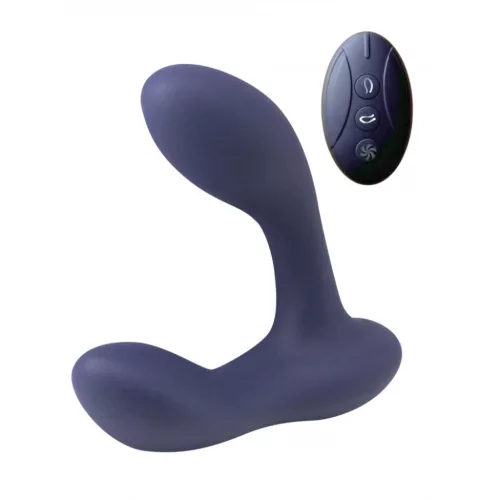 Spice It Up Prosztatamasszírozó Rezgő, távirányítós, vízálló 11 cm fekete