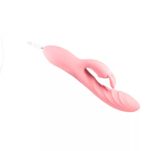 Vibrátor Rezgő, 10 mód, USB töltés 20,6 cm szilikon fekete