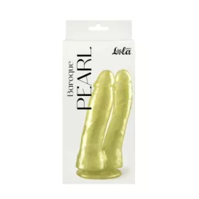   Dildó Kettős stimuláció, perleffekt, tapadókorongos 17,5 cm fehér