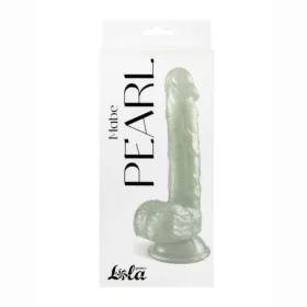   Dildó Realisztikus, perleffekt, tapadós talp 20,5 cm fehér