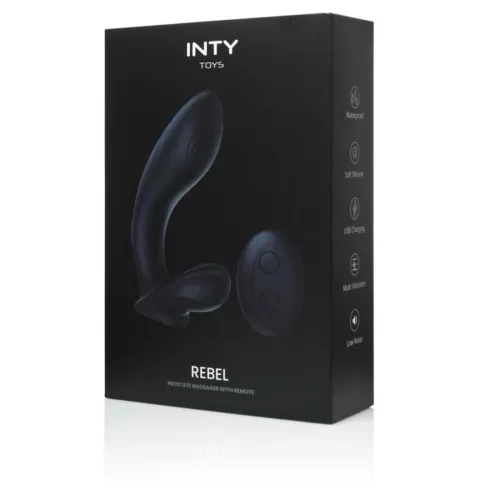 Inty Prosztata stimulátor Távirányítós 10 mód USB töltés vízálló fekete