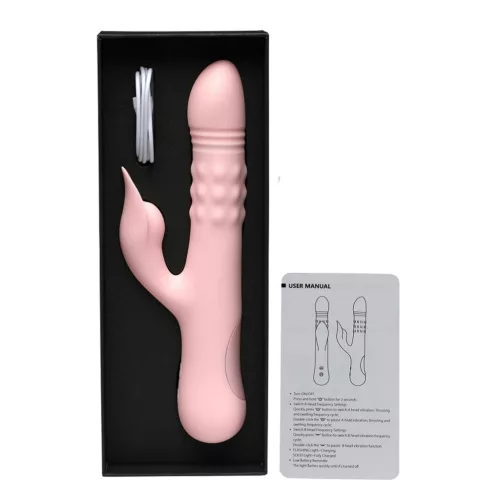 Inty Toys Vibrátor 10 mód, pulzáló, duplamotoros 24 cm rózsaszín