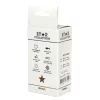 Star Collection Anál plug Szilikon, kényelmes alkalmazás S fekete átlátszó kristály