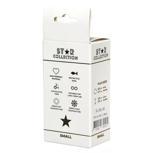 Star Collection Anál plug Szilikon komfortos biztonság S lila kristály