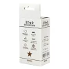 Star Collection Anál plug Szilikon, biztonságos, rózsaszín S átlátszó kő