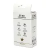 Star Collection Anál plug Kényelmes használat közepes rózsaszín világoskék kő