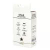 Star Collection Anál plug elegáns kivitel L fekete átlátszó kővel