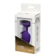 Star Collection Anál plug nagy méretű lila szilikon kő talppal