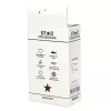 Star Collection Anál plug Kényelmes, közepes világos rózsaszín kő