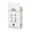 Star Collection Anál plug fém, polírozott, lila kő L méret ezüst