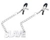 Rabszolgalemezes mellbimbó csipesz 40 cm - érzéki felfedezéshez