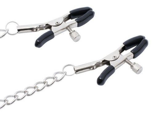 Rabszolgalemezes mellbimbó csipesz 40 cm - érzéki felfedezéshez