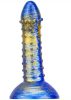 Dildo Fantasy Saperli – érzéki kék-arany dizájn 16 cm