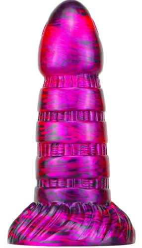 Torff – prémium, 16 cm fekete-lila dildó