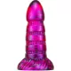 Torff – prémium, 16 cm fekete-lila dildó