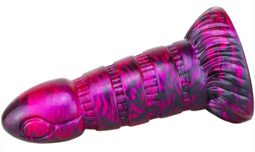Torff – prémium, 16 cm fekete-lila dildó