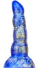 Dildo Fantasy Scopio – prémium kék-arany dildó 17 x 5 cm