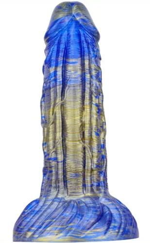 Dildo Fantasy Gentax – prémium kék-arany dildó 16x5 cm