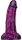 Fantasy Gentax – prémium lila-fekete dildó 16 cm