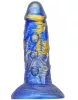 Dildo Fantasy Bulstrix – prémium kék-arany dildó 15cm
