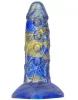 Dildo Fantasy Bulstrix – prémium kék-arany dildó 15cm