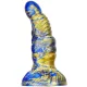 Fantasy Nirp – prémium kék-arany dildó 15 cm-es változatban