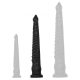 Oktoop M – prémium fekete dildo 43 cm hosszú