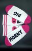 HORNY PIG Sk8erboy – stílusos fehér zokni, prémium minőség