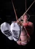 BUNNY ROPE - stílusos fehér zokni fiatalos ritmusban