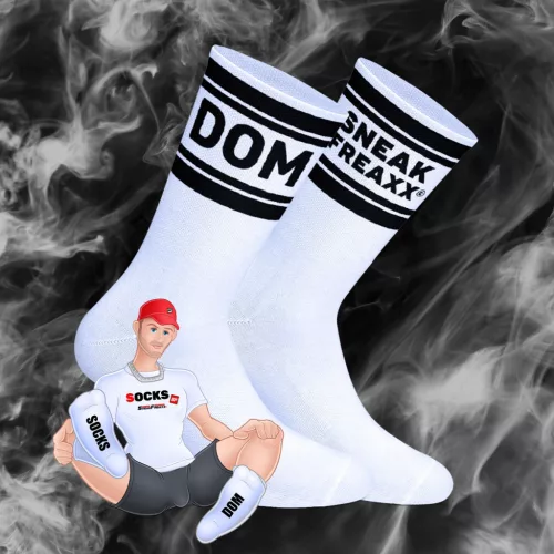 DOM SneakFreaxx – prémium fehér zoknik érzéki stílusban
