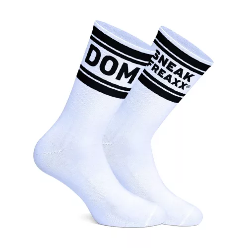 DOM SneakFreaxx – prémium fehér zoknik érzéki stílusban